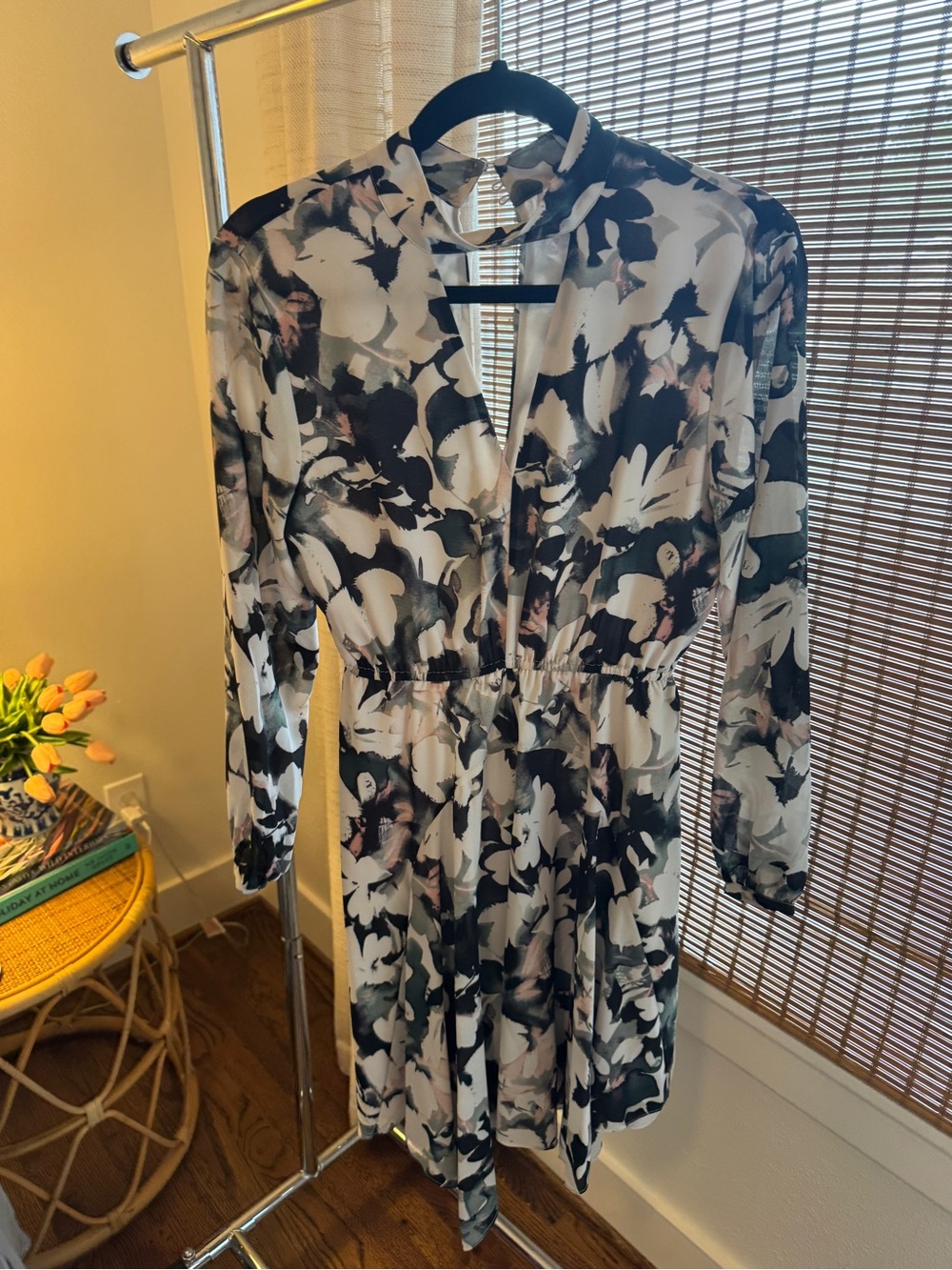Witchery Black and White Floral Mini Dress